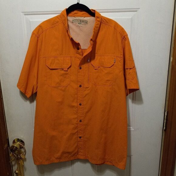 Field & Stream Orange Fishing Shirt - Picture 1 of 7